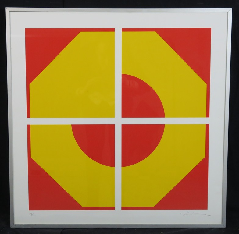 Cyril Lixenberg: Zeefdruk, Z.T. - Ingelijst kopen? Bied vanaf 1!