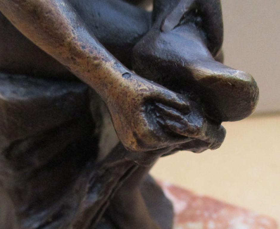 Aime Jules Dalou - Bronzen replicabeeldje van "Baigneuse avant le bain" kopen? Bied vanaf 15!