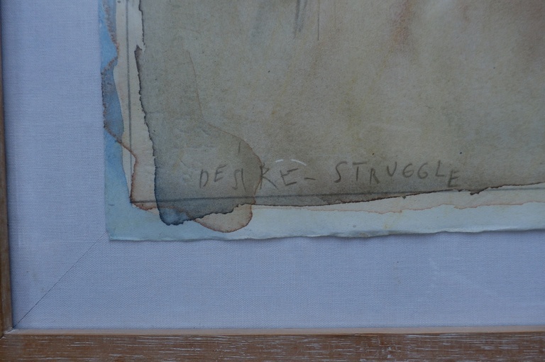 Jan VanRiet - gemengde techniek: Desire-struggle - 1988 kopen? Bied vanaf 850!