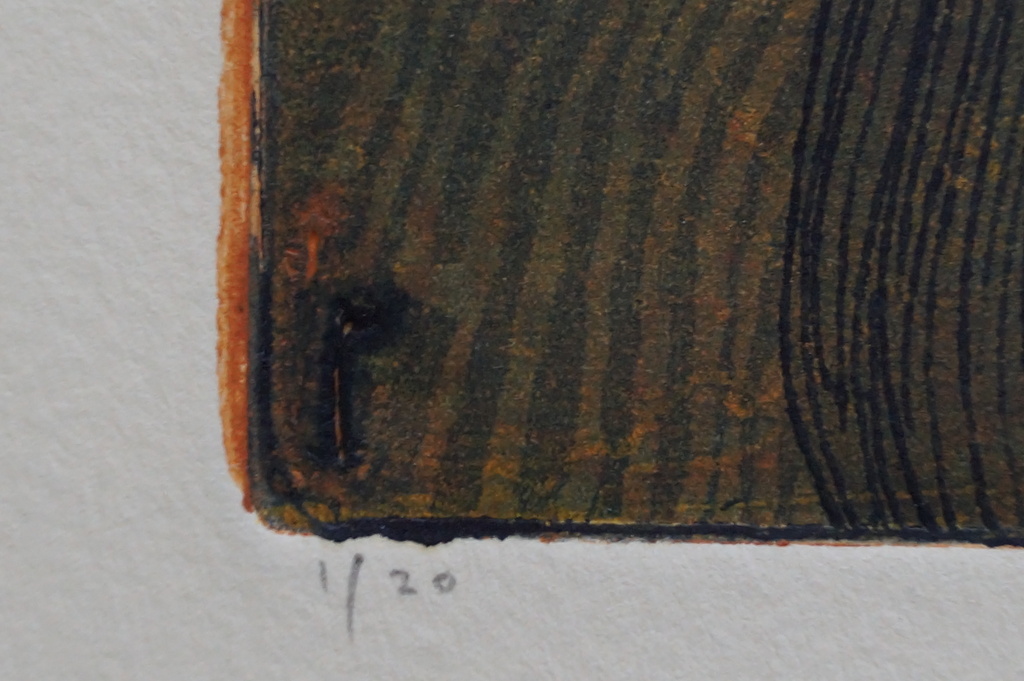 Mark Visione - gesigneerde ets - two twice kopen? Bied vanaf 40!