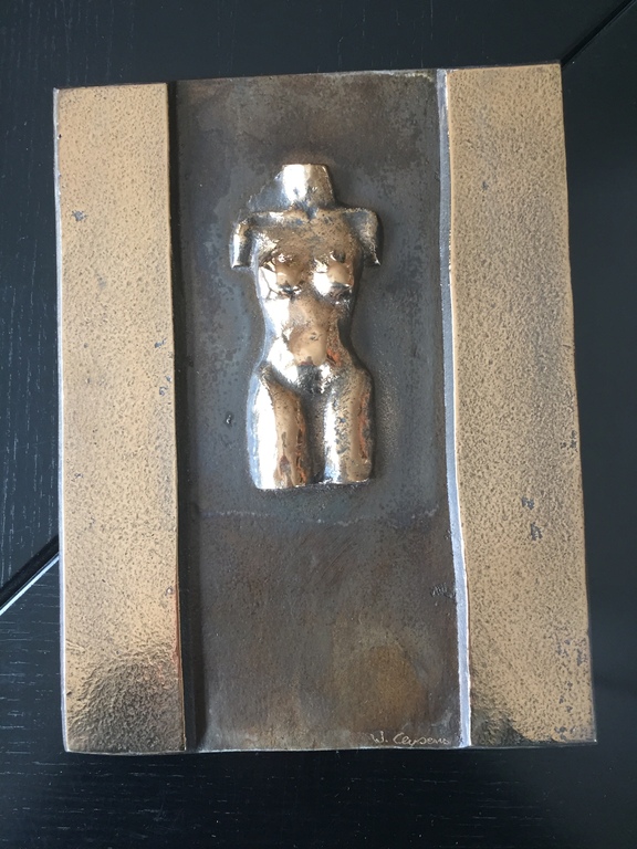 Willy Ceysens bronze sculpture  design brutaliste 1970’s tittle unknown  kopen? Bied vanaf 220!