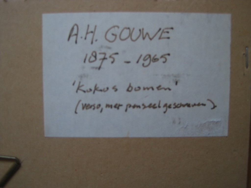 Zeldzaam origineel 1940 "Tahiti Aquarel" van Luminist Adriaan Gouwe gesigneerd kopen? Bied vanaf 1!