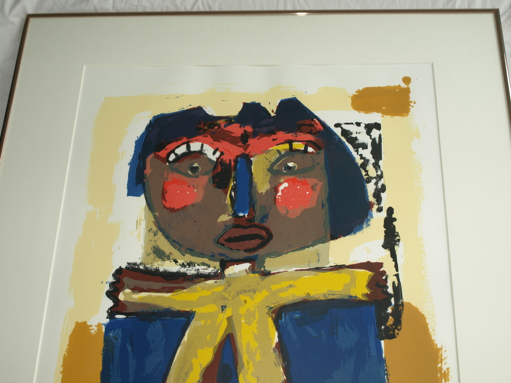 John Lie A Fo : Zeefdruk - Femme – gesigneerd & ingelijst – 1990  kopen? Bied vanaf 1!