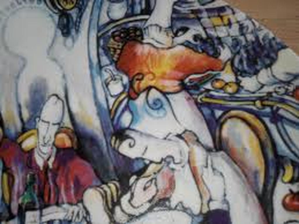 ROB VAN TRIER Keramiek kunstbord: Mosseltijd kopen? Bied vanaf 5!