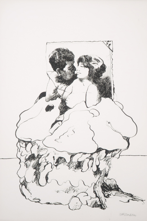 Anton Martineau - Anton Martineau: Pentekening, Z.T.  kopen? Bied vanaf 35!