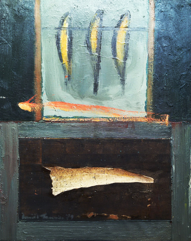 Daniël Tavenier - Huid & vis, gemengde techniek (ingelijst, groot) kopen? Bied vanaf 1!