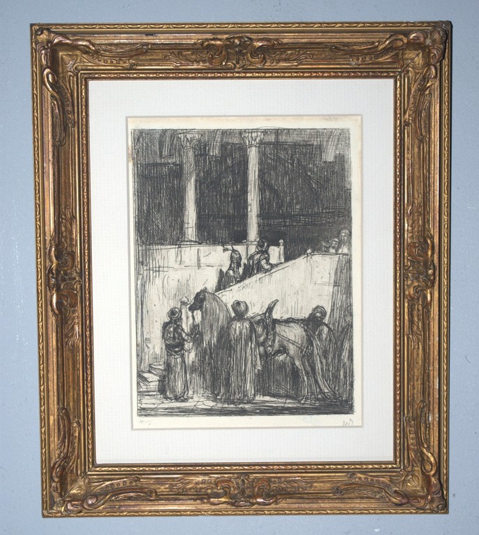 De wachtenden - ets genummerd 17 - incl. kunstboek kopen? Bied vanaf 160!
