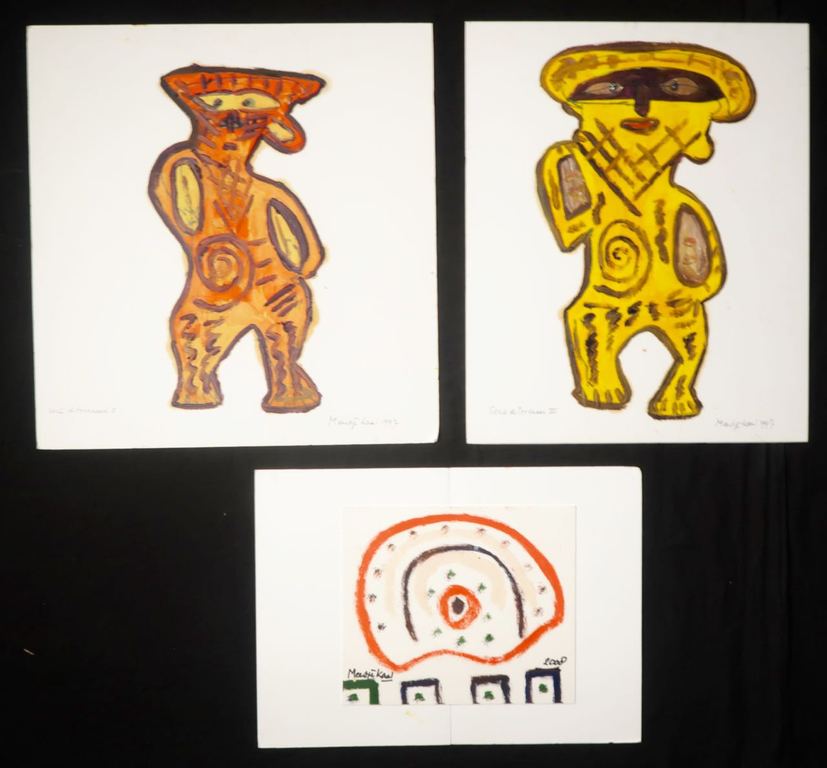 Lot met 3x olieverf weken van Meertje Kaal kopen? Bied vanaf 1!