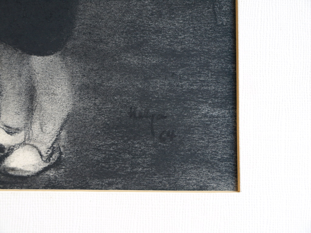 Onbekende kunstenares : Tekening – Kinderen in het bos – Gesigneerd - 1964 kopen? Bied vanaf 50!