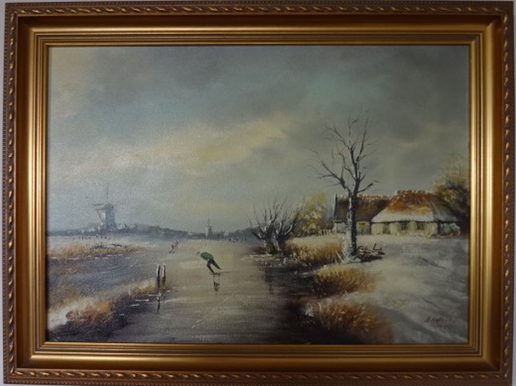  B. de Vries (Bertha Femke Mirandolle) 1900-1965 Olieverf op doek kopen? Bied vanaf 50!