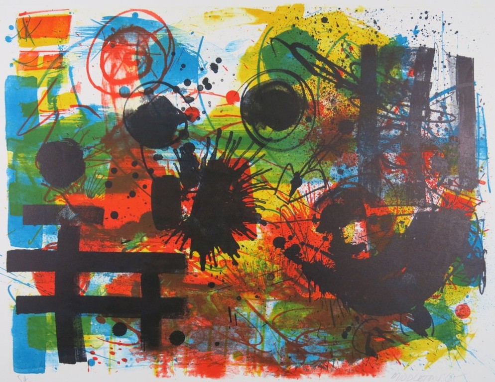 Sam Middleton: Kleurenlitho, Windswept verkocht voor € 50!