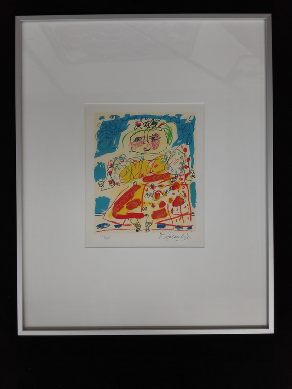 Kees Salentijn, zeefdruk op papier in lijst kopen? Bied vanaf 25!