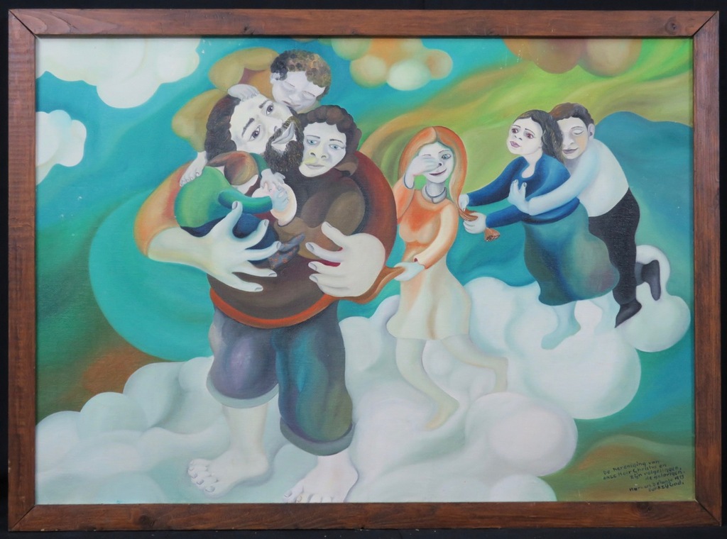 Marcus Delanjo Seidel: Olieverf op doek, De hereniging van ... - Ingelijst kopen? Bied vanaf 1!