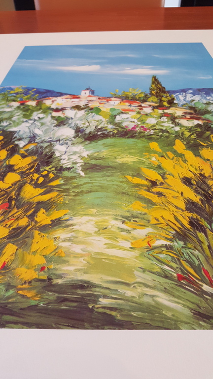 MARCEL BELVISI - LES GENÊTS , grote zeefdruk, gesigneerd kopen? Bied vanaf 1!