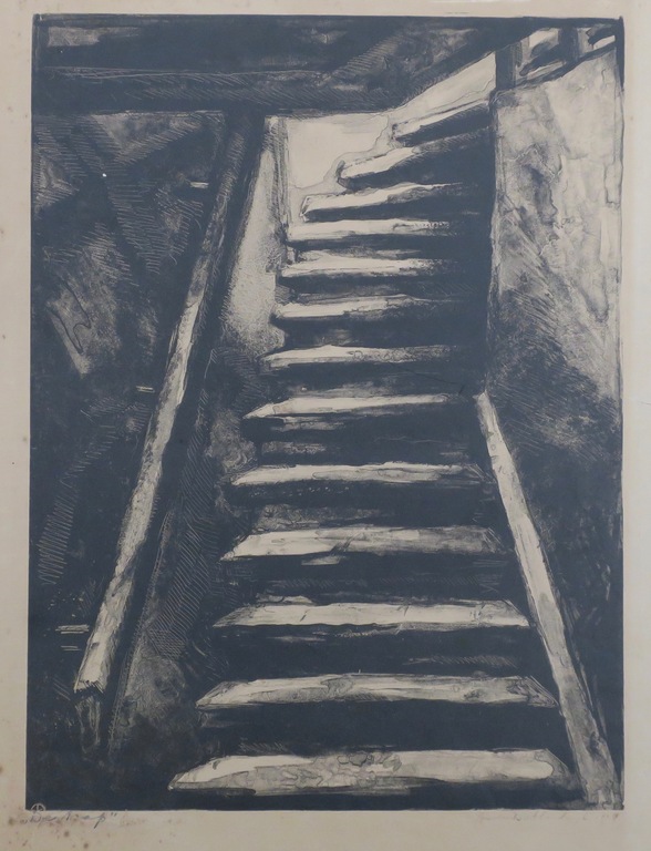 Aart van Dobbenburgh: Litho, De trap kopen? Bied vanaf 1!