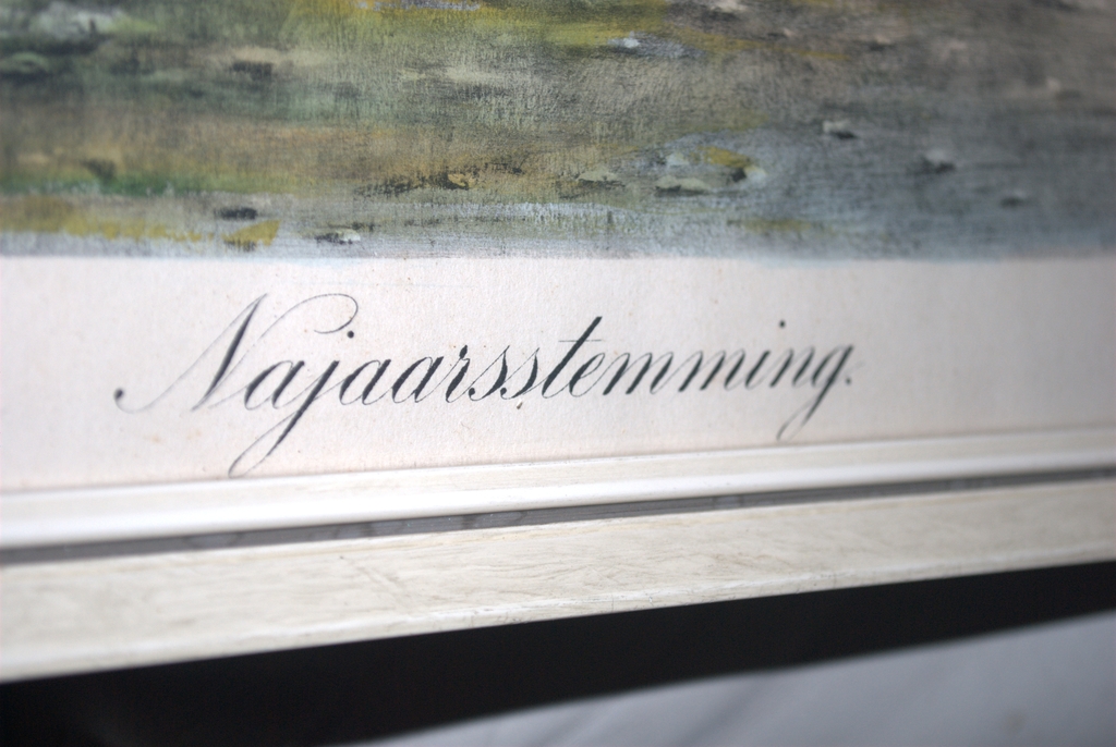 Najaarsstemming - handgekleurde litho topkwaliteit - leerling HW Mesdag kopen? Bied vanaf 40!