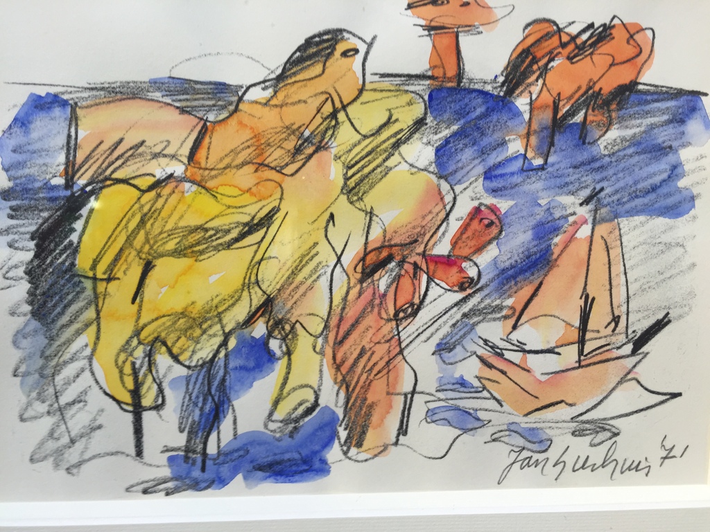 JAN SIERHUIS Originele aquarel verkocht voor € 230!