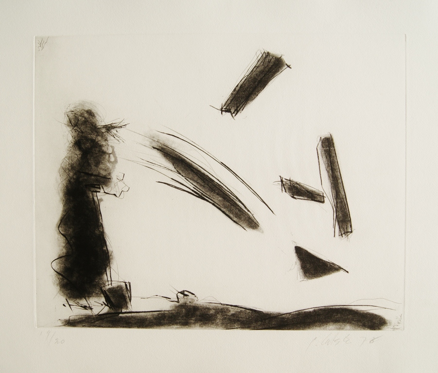 Ger Lataster figuratieve ets - 1976 - oplage 20 ex. verkocht voor € 125!