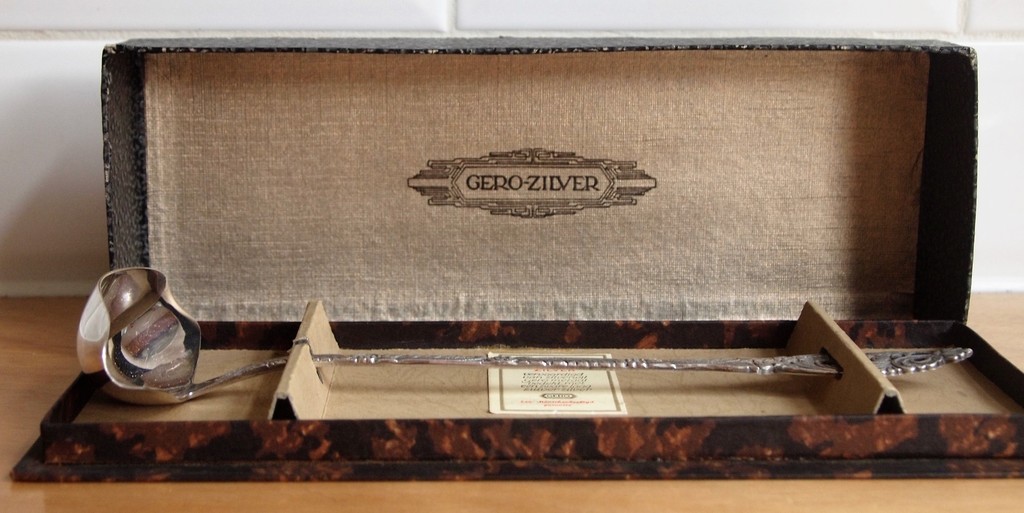 Georg Nilsson voor Gero - verzilverde juslepel in originele doos kopen? Bied vanaf 12!