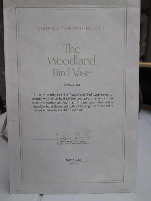 The Woodland Bird Vase by BASIL EDE kopen? Bied vanaf 1!