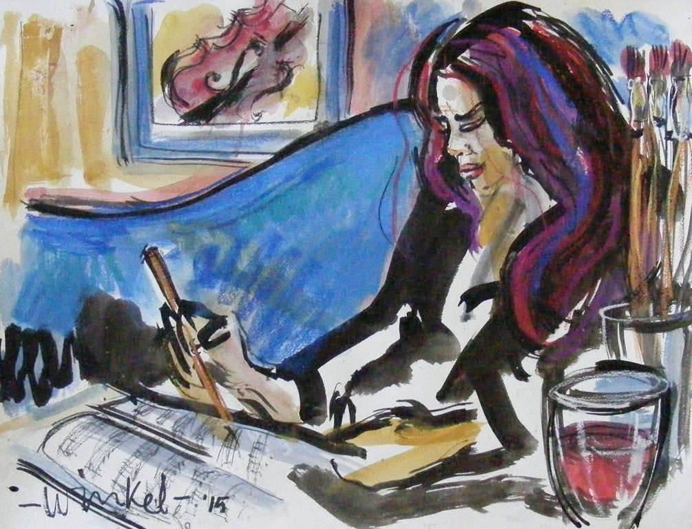 Arien Winkel-gemengde techniek-z.t. kopen? Bied vanaf 50!