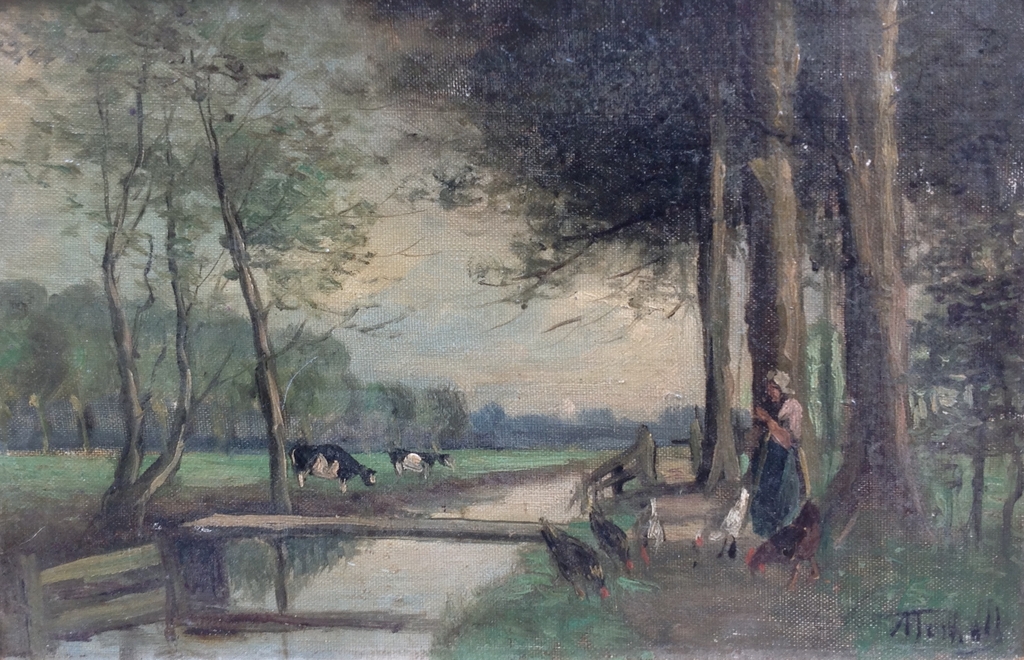 Adriaan Terhell: Boerin aan het water verkocht voor € 50!