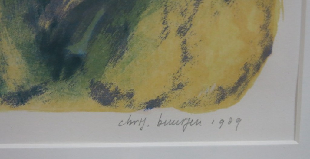 Chris Buursen: Litho, Z.T. - Ingelijst kopen? Bied vanaf 30!