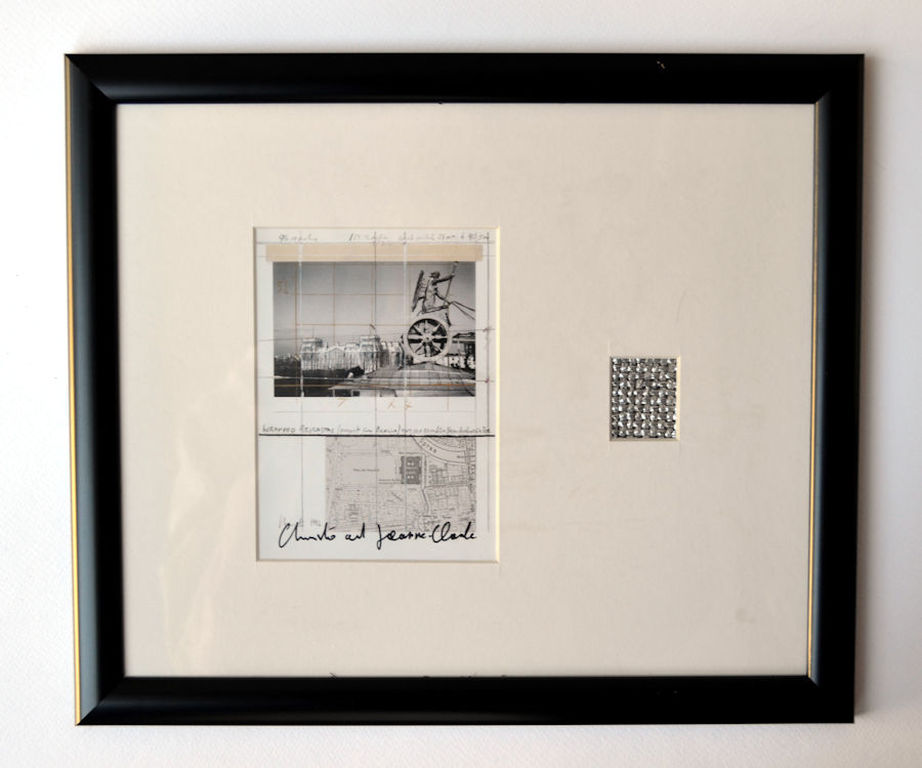 Christo- Reichstag- handgesigneerd en ingelijst- FREE SHIP verkocht voor € 99!