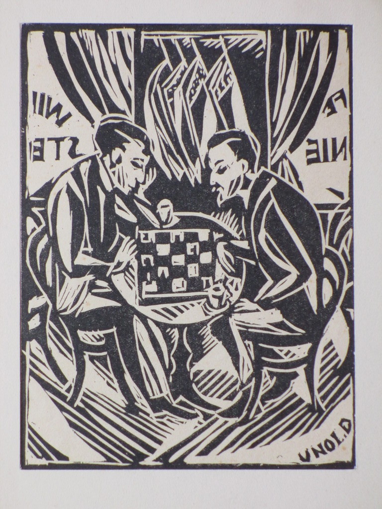 Max Unold, Schaakspelers, Houtsnede kopen? Bied vanaf 30!