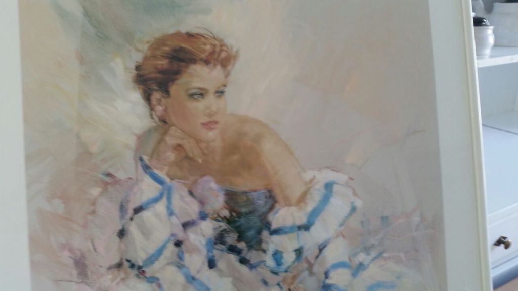 Rouwette Paul, kleurenlitho vrouw in theatrale kledij, impressionistische stijl kopen? Bied vanaf 50!