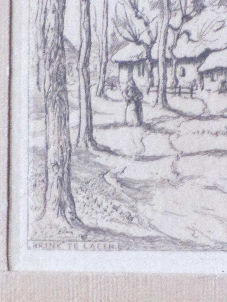 Toon de Jong, Brink te Laren, Ets kopen? Bied vanaf 40!