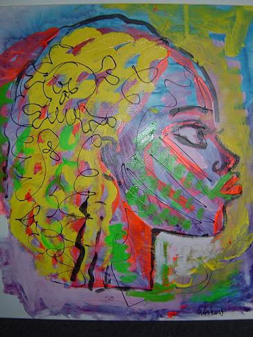 Mooi Origineel Schilderij Peter Klashorst verkocht voor € 325!