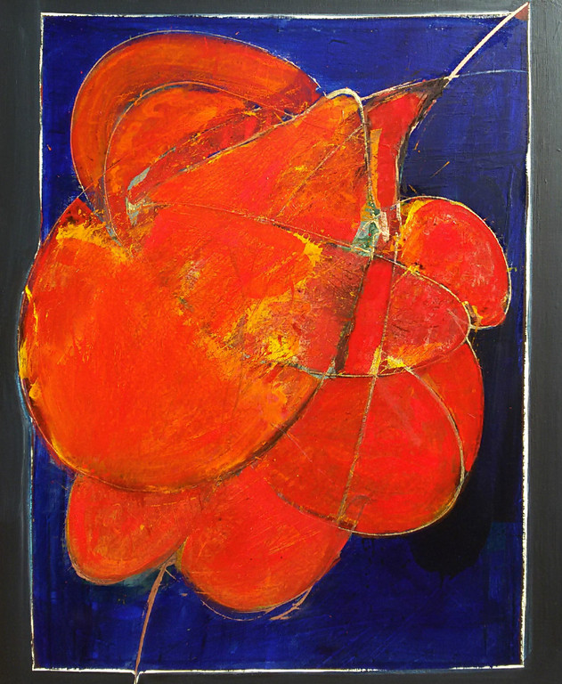 Arty Grimm - Abstract, olieverf op doek (prachtig ingelijst, zéér groot) kopen? Bied vanaf 975!