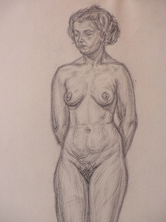 Rudolf Bremmer - Rudolf Bremmer, Staand naakt, Tekening '37 kopen? Bied vanaf 1!