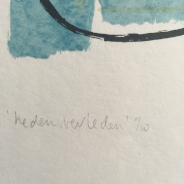 2 x Peter v/d Akker Gouache heden verleden kopen? Bied vanaf 1!