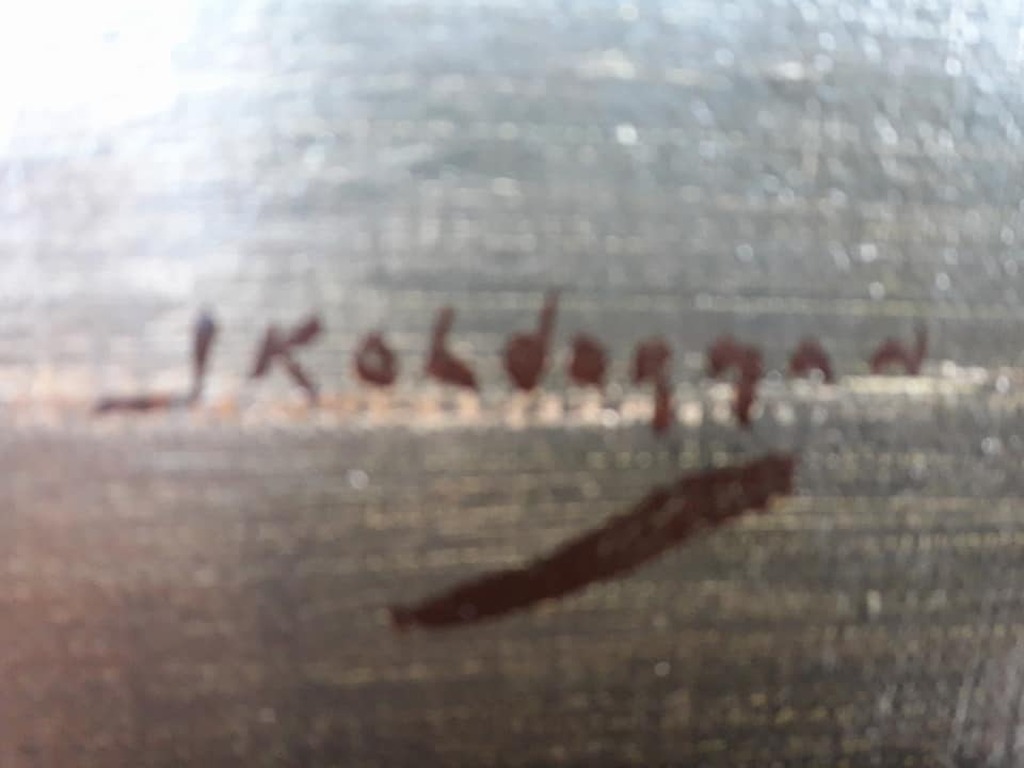 Jan Kelderman, ( 1914 - 1990) Dorpsgezicht Edam. kopen? Bied vanaf 50!