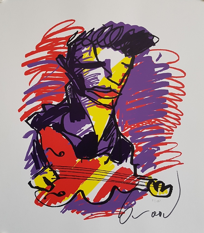 Elvis - gesigneerde zeefdruk - oplage 150 ex. kopen? Bied vanaf 1!