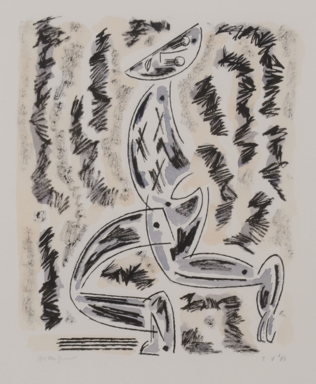 Arie van Geest: Pen en Aquarel, Z.T. - Ingelijst verkocht voor € 80!