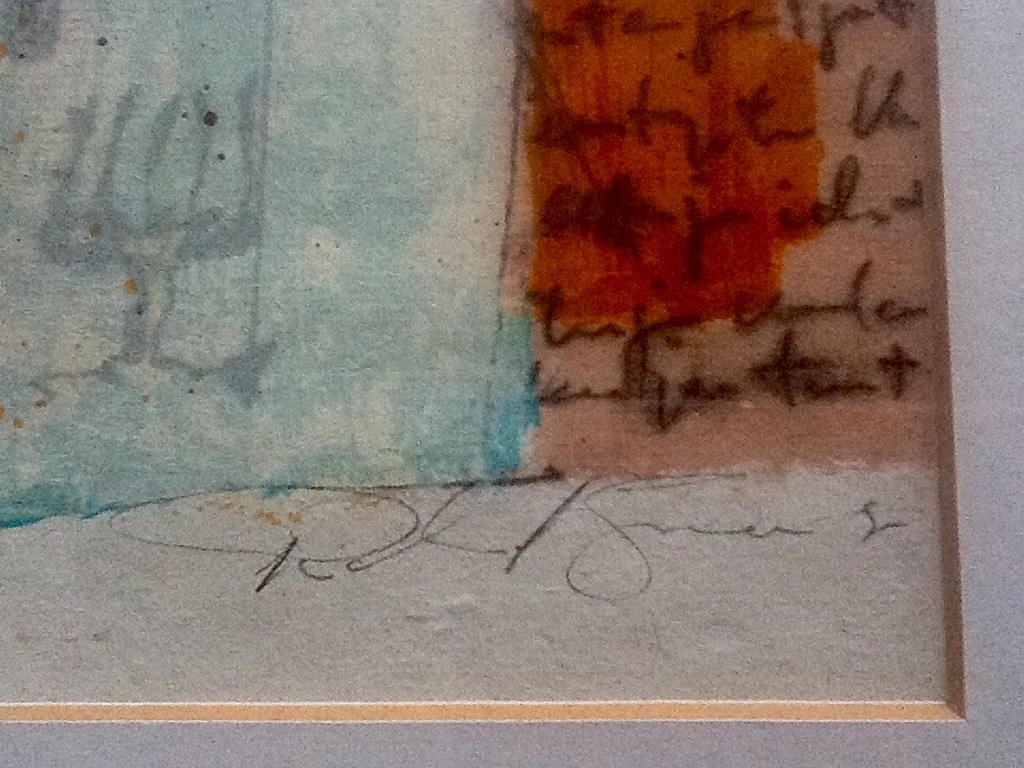 Gemengde techniek op handgeschept papier, Zonder titel kopen? Bied vanaf 25!