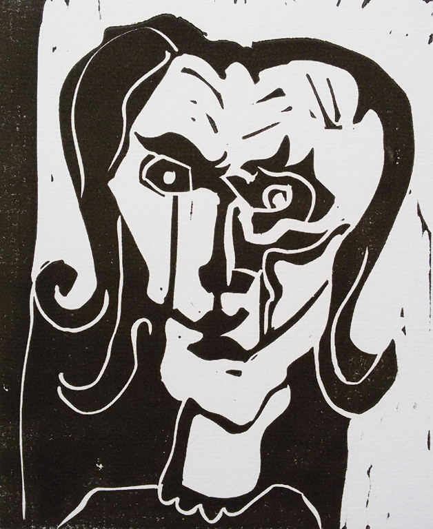 Vincent van Ojen - Schoonmoeder, houtsnede kopen? Bied vanaf 15!