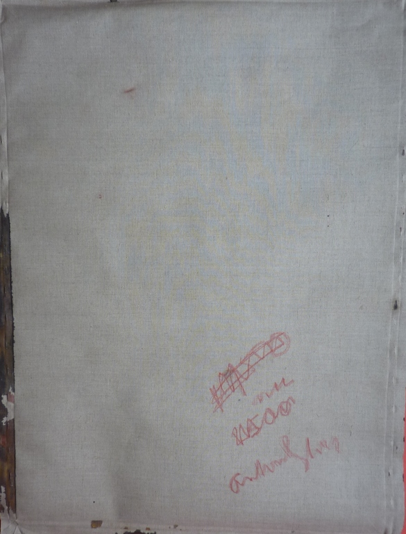 ANTON HEYBOER - Groot verf op doek schilderij "Ik Geloof" kopen? Bied vanaf 250!