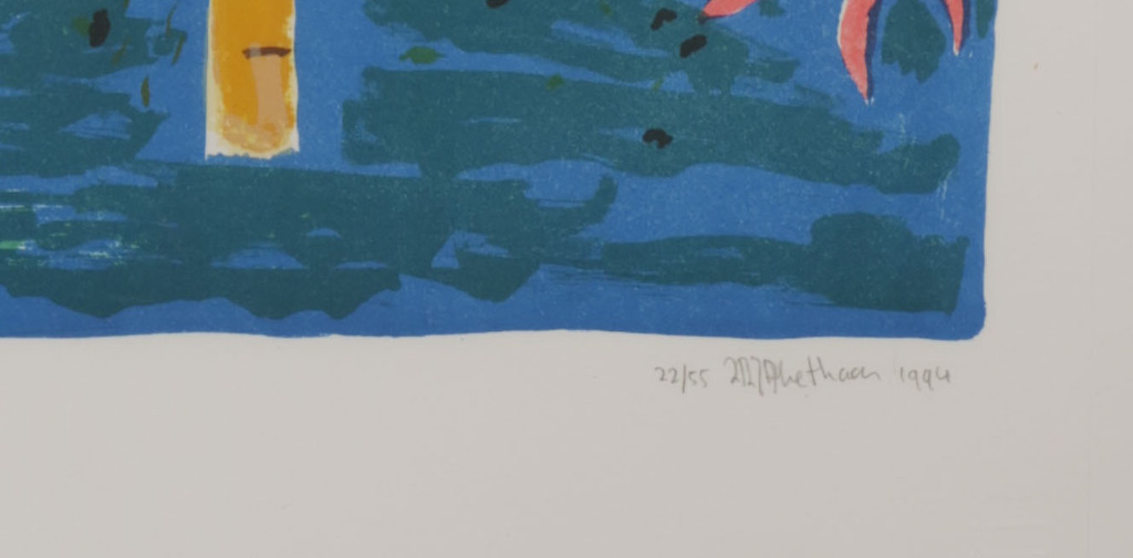 Dorian Hiethaar: Litho, Uitkijktoren - Ingelijst kopen? Bied vanaf 1!