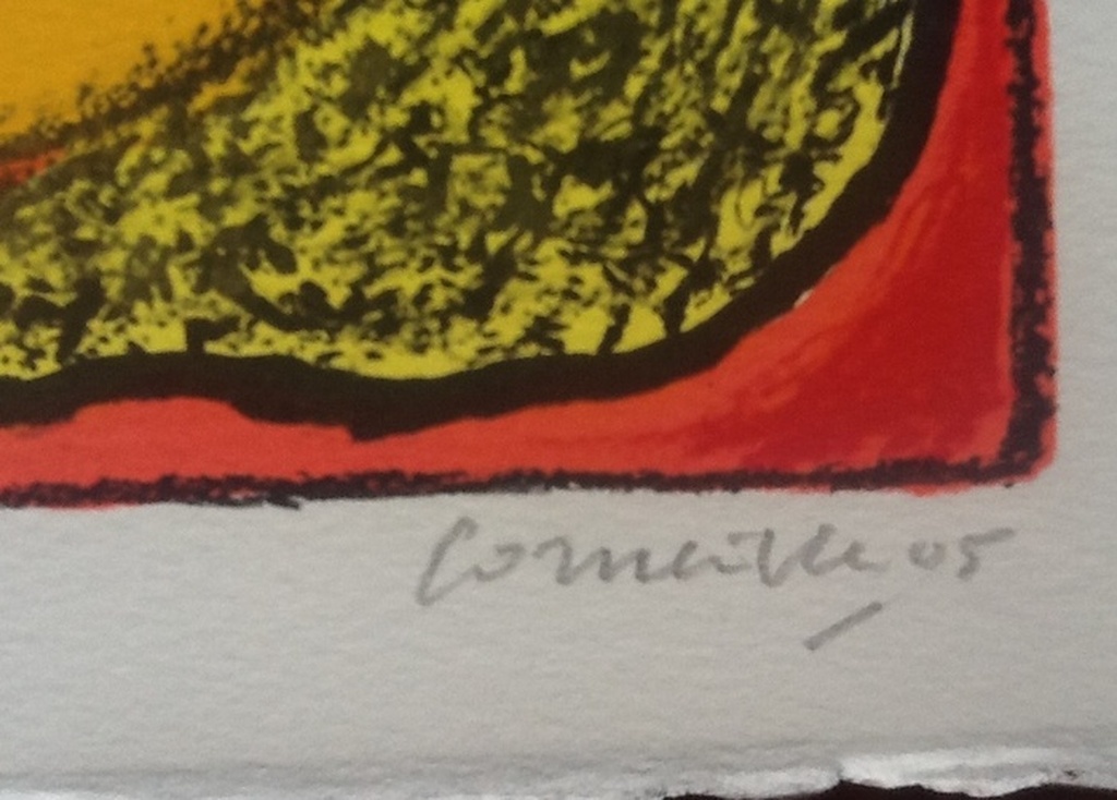 Corneille - Jeune fille au chat bleu - gesigneerde lithografie - e.a. exemplaar  kopen? Bied vanaf 325!