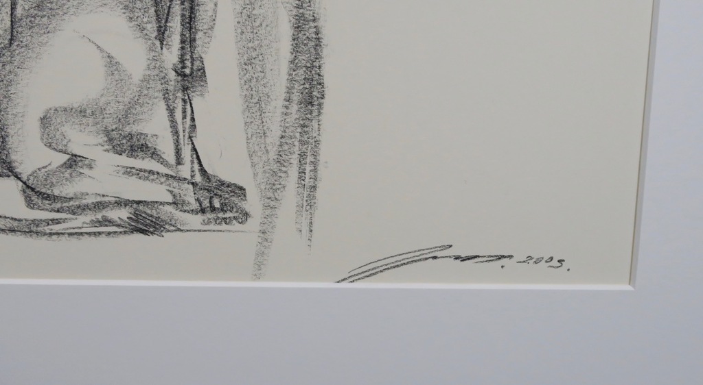 Tjavdar Iliev: Krijttekening, Vrouw en hond kopen? Bied vanaf 1!