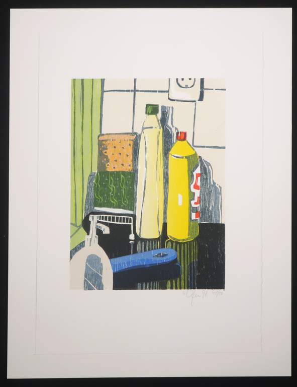 Vincent van Ojen: Houtsnede + Ed Leeflang: Gedicht, Van onbekend merk kopen? Bied vanaf 50!