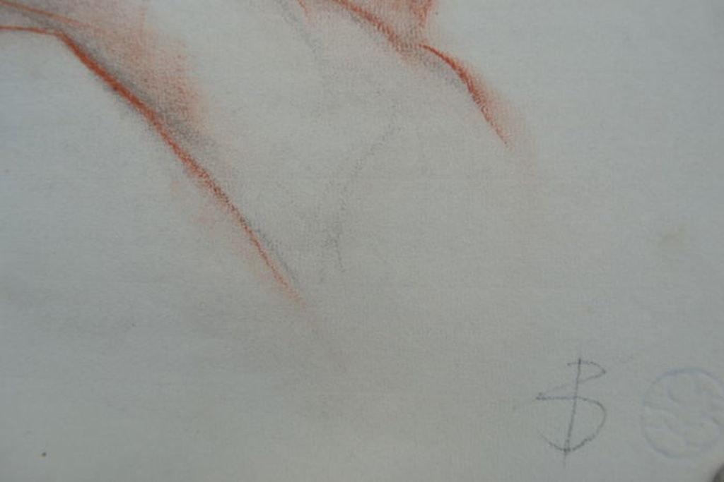 Frits Schiller (1886 - 1971): krijttekening, liggend vrouwelijk naakt kopen? Bied vanaf 1!