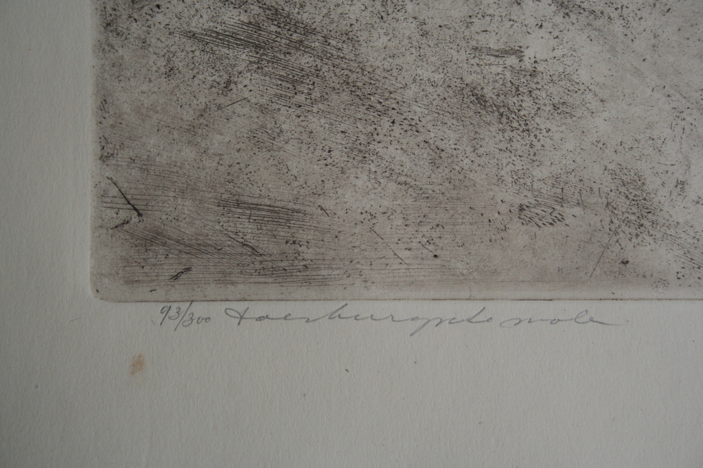 Sim Cootjans (1931 - 2003) - Molen - gesigneerde ets - 1940 kopen? Bied vanaf 1!