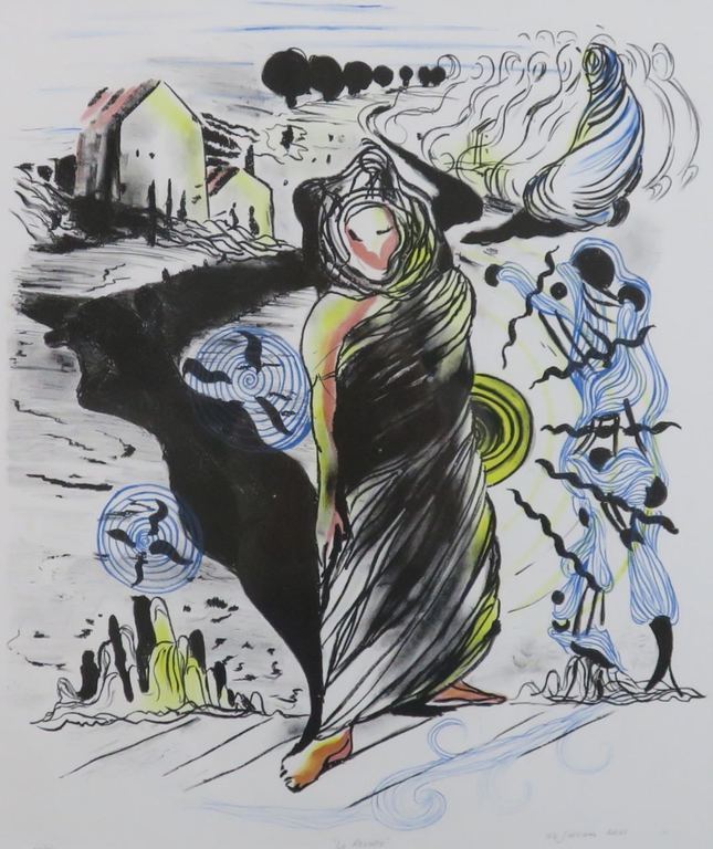 Nour Edinne Jarram: Litho, La Revolte - Ingelijst kopen? Bied vanaf 1!