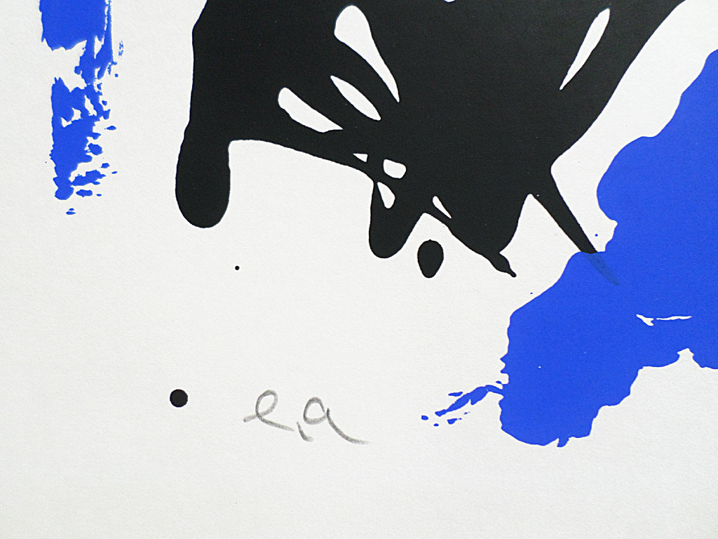 Laatste keer: Theo Wolvecamp - Compositie in blauw en zwart, zeefdruk kopen? Bied vanaf 225!