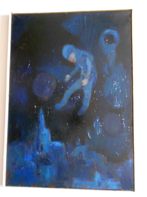 Theo van der Horst olieverfschilderij op linnen Airborne kopen? Bied vanaf 75!